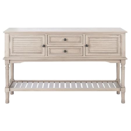 Safavieh Tate 2 Drawer 2 Door Console Table, Greige CNS5722D